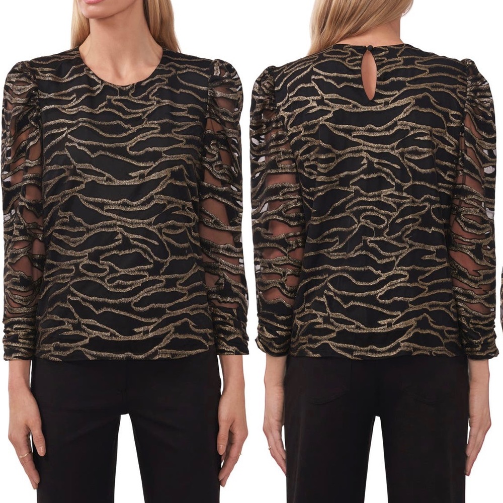 Metallic blouse!